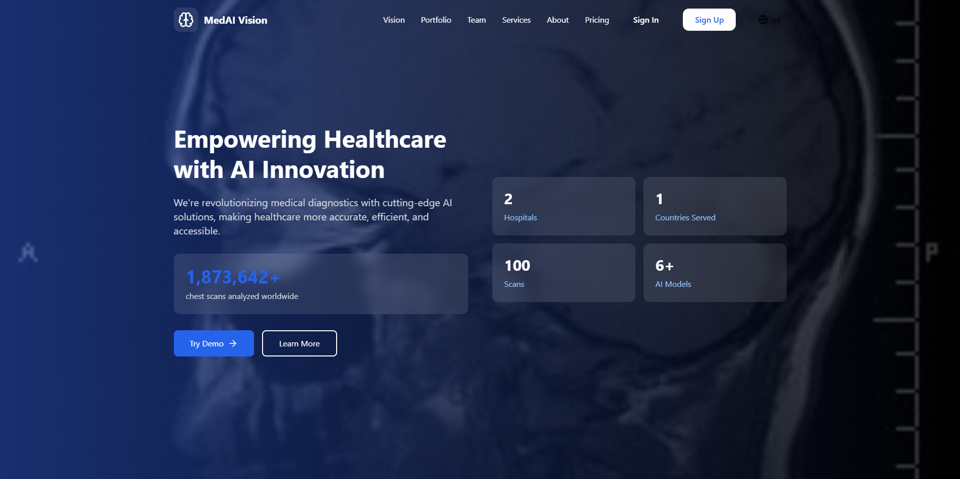 Ray-Med AI Website